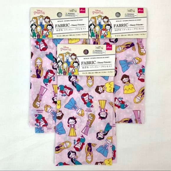 Japanese Disney Princess fabric bundle - Picture 1 of 4